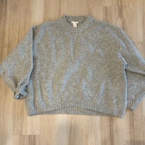 Grey knit sweater